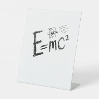  Einstein's Theory of Relativity. Formula Pedestal Sign