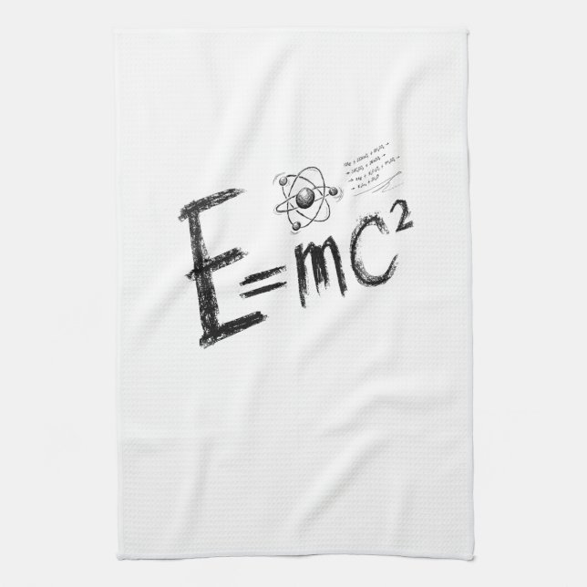  Einstein's Theory of Relativity. Formula Tea Towel (Vertical)