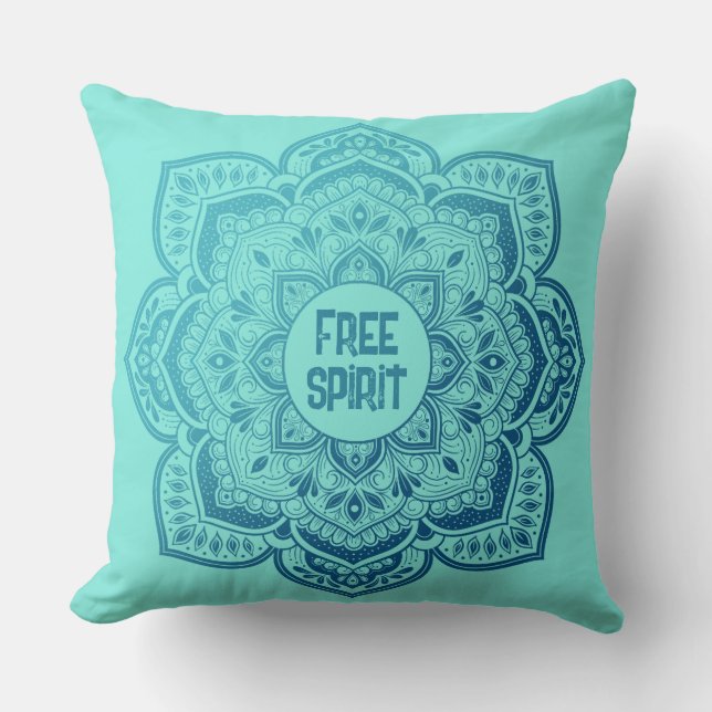 Eira Mandala Personalized Throw Pillow (Front)