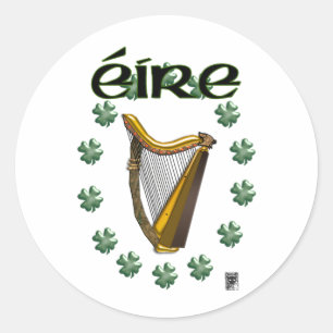 eire classic round sticker