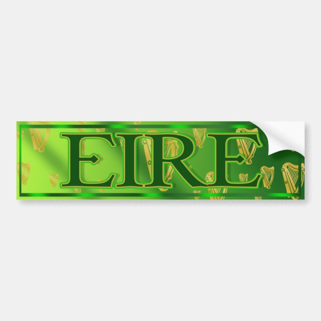 Eire ireland irish bumper sticker (Front)