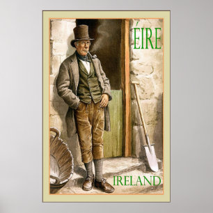 Éire ~ Ireland ~ Vintage Travel Poster