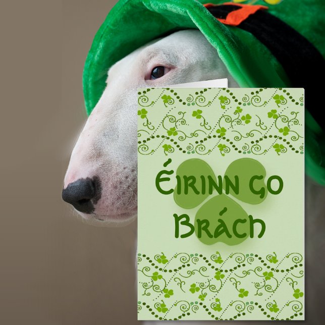 Eirinn go Brach  Ireland Forever Note Card (Ireland Forever in Gaelic)