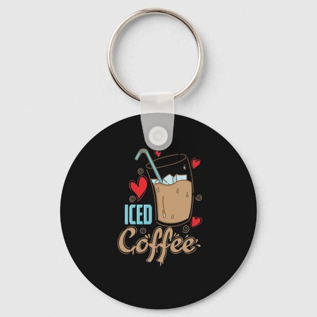 Eis Kaffee "Iced Coffee" Key Ring (Front)