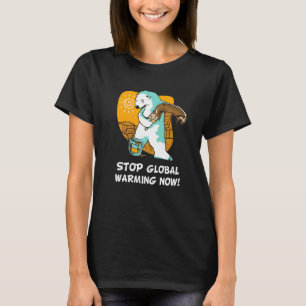 Eisbär Climate Change Earth Day Stop Global Warmin T-Shirt