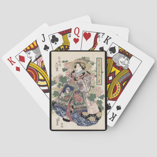 Eisen Ukiyo-e Geisha Playing Cards (Back)