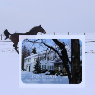 Eisenhower Home, Winter, Gettysburg, PA Magnet