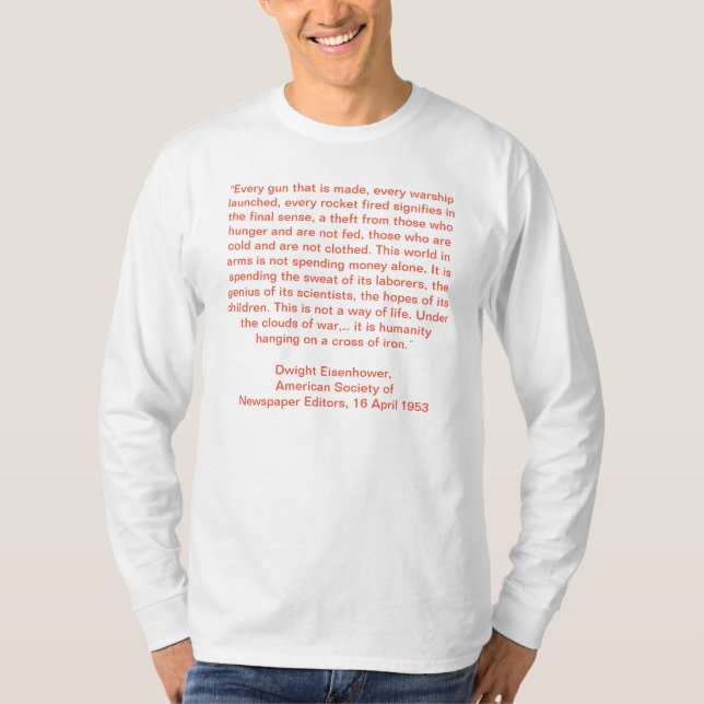 Eisenhower Quote T-Shirt (Front)