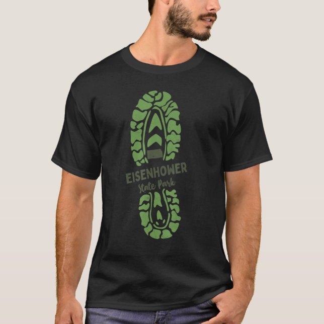 Eisenhower State Park Kansas Ks Hiking Boot   T-Shirt (Front)
