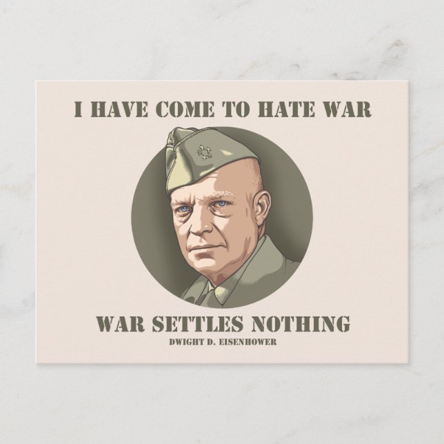 Eisenhower -War Postcard (Front)