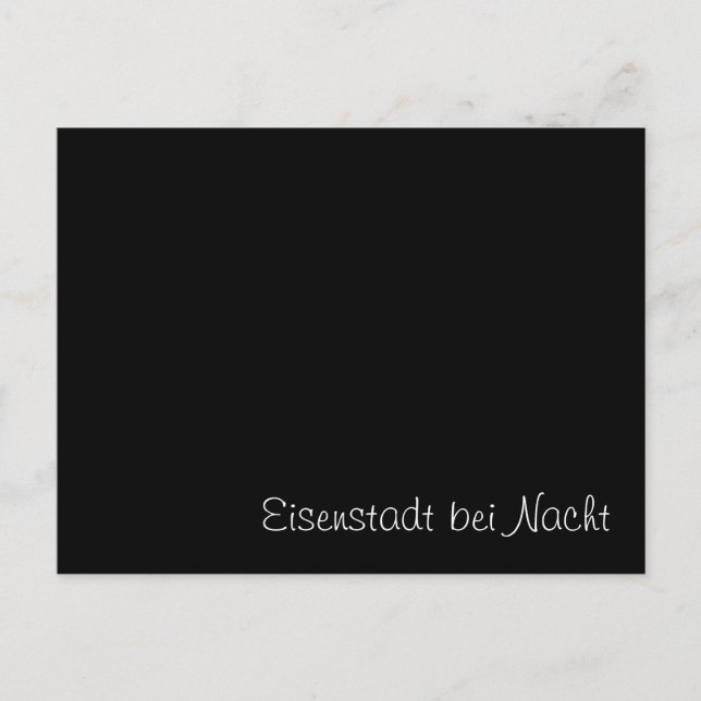 "Eisenstadt bei Nacht" funny Card (Front)