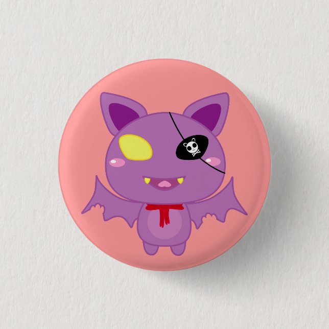 Eitel the Bat 3 Cm Round Badge (Front)