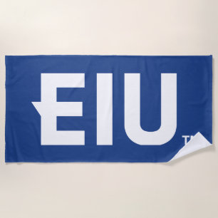 EIU Block Letter Beach Towel