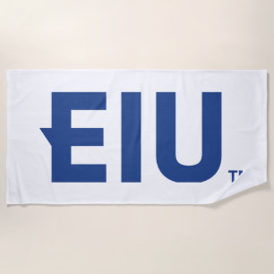 EIU Block Letter Beach Towel