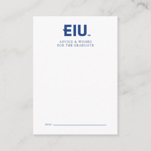 EIU Block Letter Card