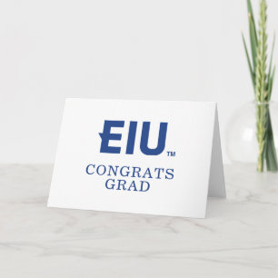 EIU Block Letter Card