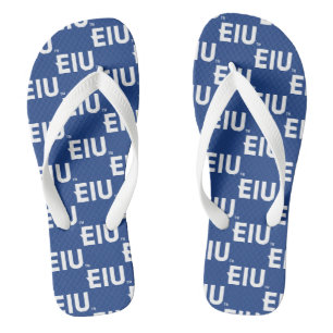 EIU Block Letter Flip Flops
