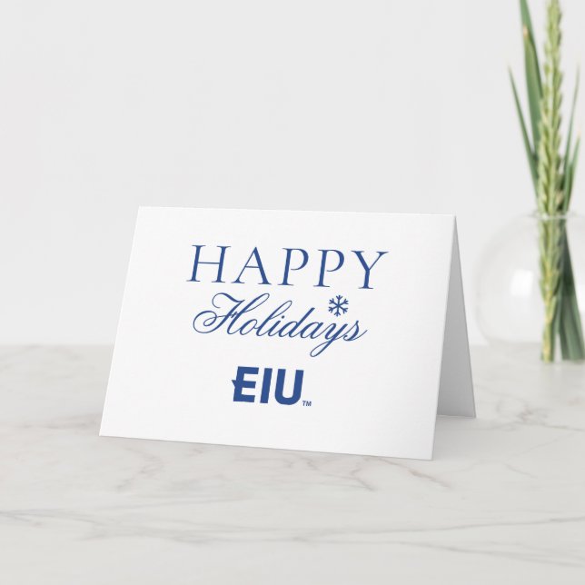 EIU Block Letter Holiday Card (Front)