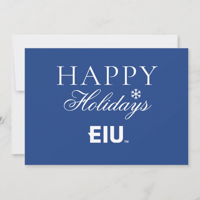 EIU Block Letter Holiday Card (Front)