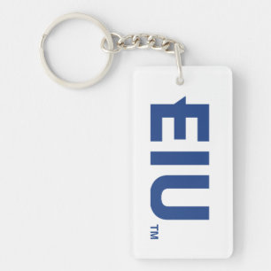 EIU Block Letter Key Ring