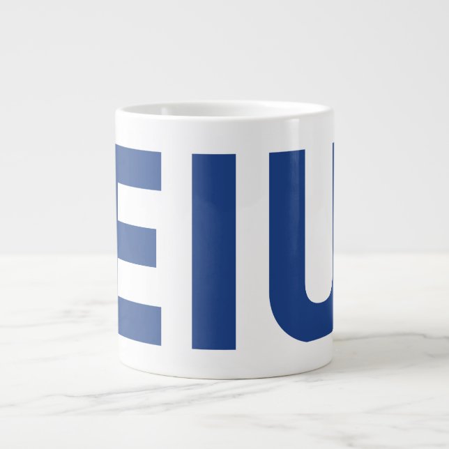 EIU Block Letter Large Coffee Mug (Front)