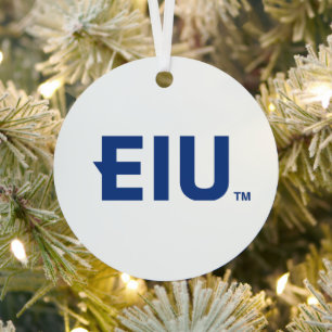 EIU Block Letter Metal Tree Decoration