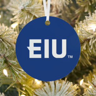 EIU Block Letter Metal Tree Decoration