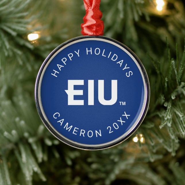 EIU Block Letter Metal Tree Decoration (Tree)