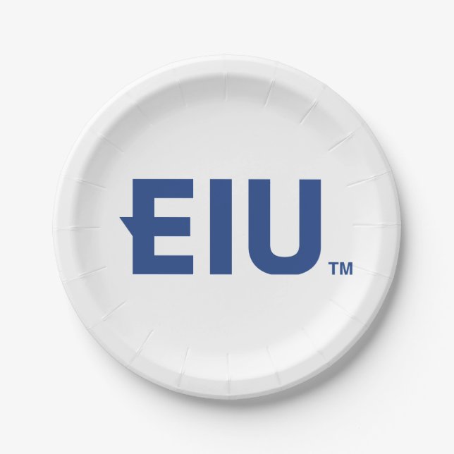 EIU Block Letter Paper Plate (Front)