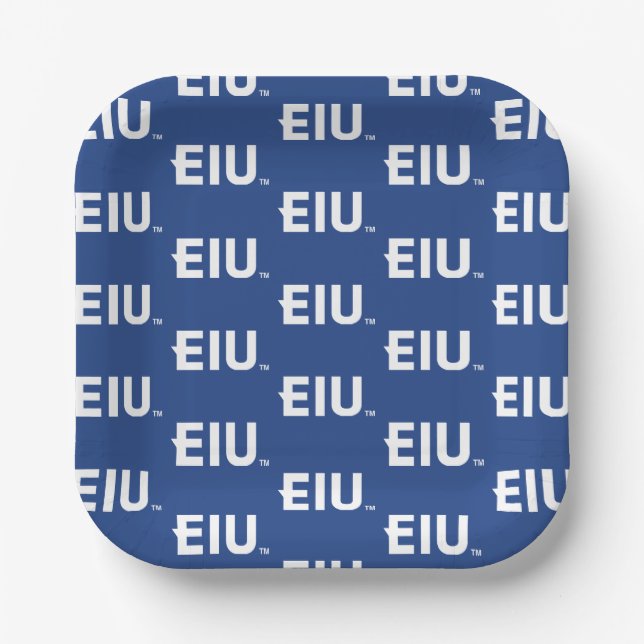 EIU Block Letter Paper Plate (Front)