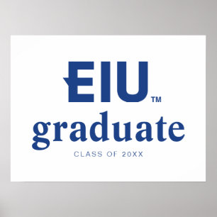 EIU Block Letter Poster