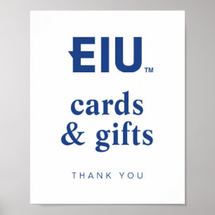 EIU Block Letter Poster