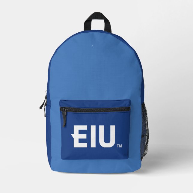 EIU Block Letter Printed Backpack (Front)