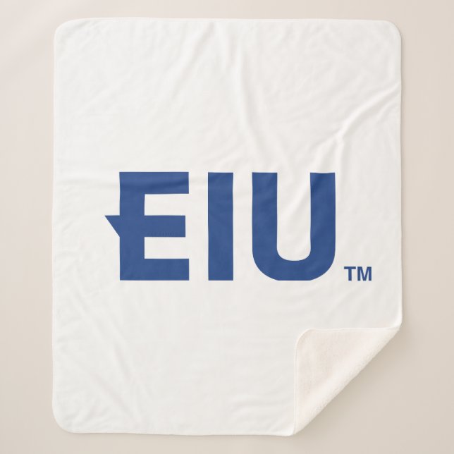 EIU Block Letter Sherpa Blanket (Front)