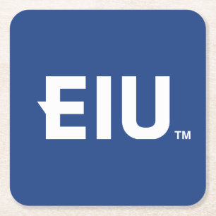 EIU Block Letter Square Paper Coaster