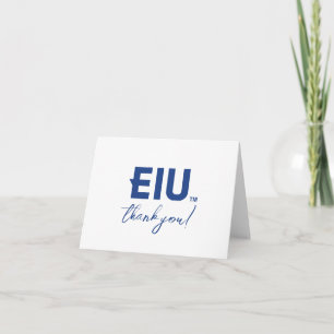 EIU Block Letter Thank You Card