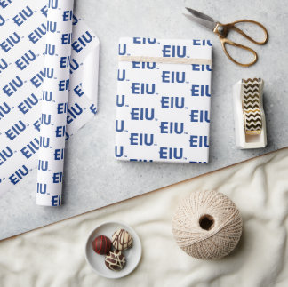 EIU Block Letter Wrapping Paper