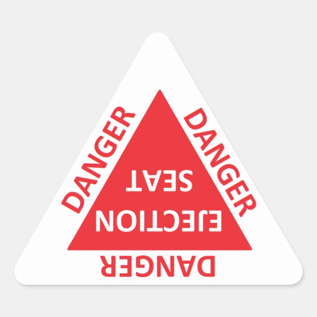 ejection seat caution sticker (Front)