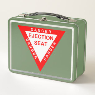 EJECTION SEAT - DANGER METAL LUNCH BOX