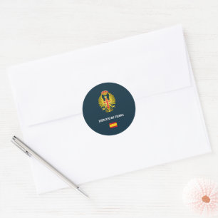 Ejercito de Tierra passport Phone Case Classic Round Sticker