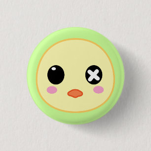 Ejiki the Chick Head 3 Cm Round Badge