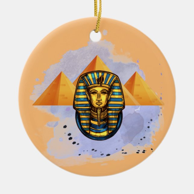 ejypt ceramic tree decoration (Front)