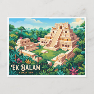 Ek Balam Valladolid Mexico Postcard