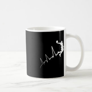 EKG frequency of basketball player heartbeat dunki Coffee Mug