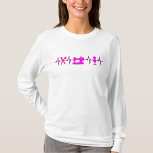 EKG Heart beats for sewing T-Shirt