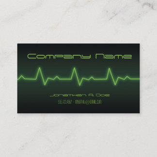 EKG Neon Business Card
