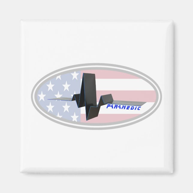 EKG Paramedic USA Magnet (Front)