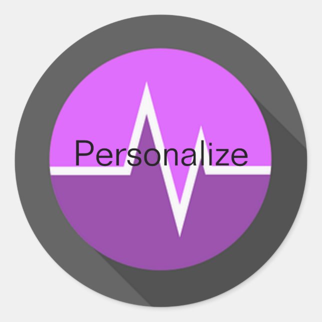 EKG purple sticker (Front)
