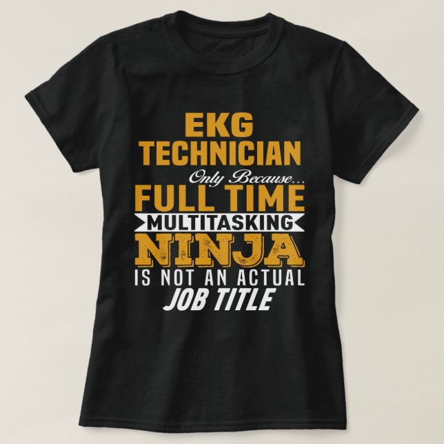 EKG Technician T-Shirt (Design Front)