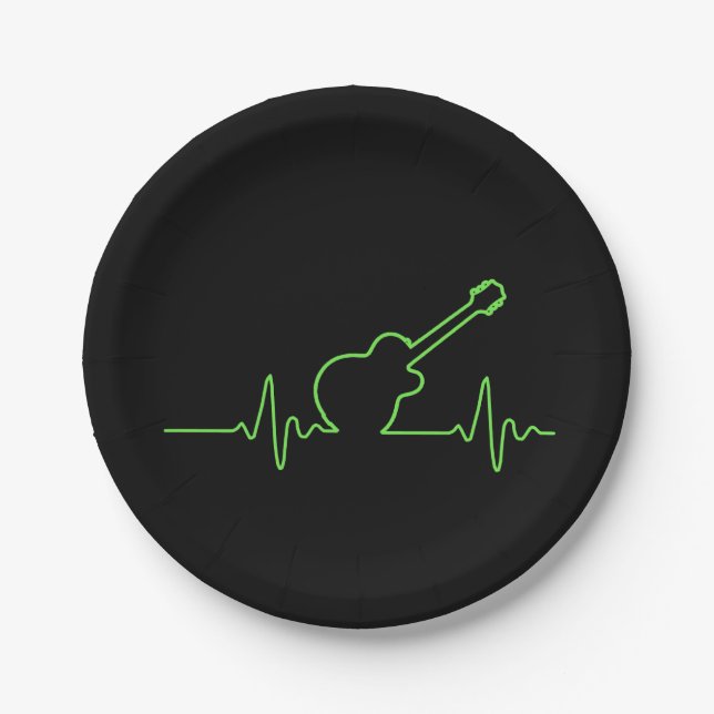 EKGuitar Paper Plate (Front)